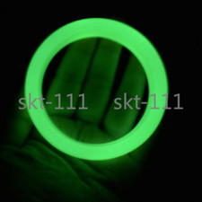 Natural Luminous Green Fluorite Bangle Glow In The Dark Bracelet 58-62mm A 
