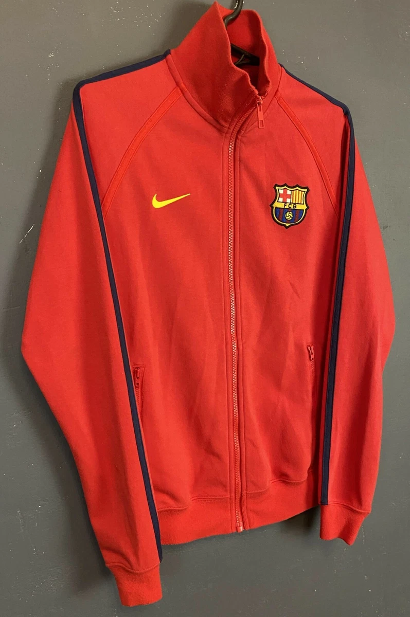 MEN&#039;S NIKE FC BARCELONA 2017/2018 JACKET TRAINING SOCCER FOOTBALL SIZE S | eBay