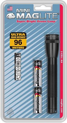 Maglite Mini Incandescent 2-Cell AA Flashlight, Standard Pack