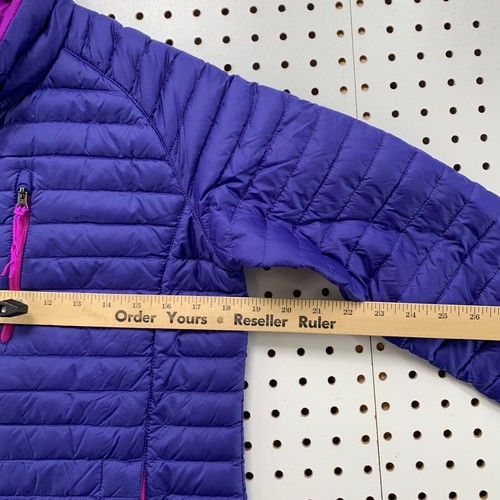 LL Bean Downtek Down Puffer Jacket Youth Girls Large 14-16 Purple Pink 18.5x23.5 - Picture 12 of 17