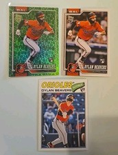 DYLAN BEAVERS Card RC Lot | 2026 Topps Easter Green, base #339 and Heritage #48