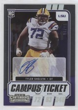 2021 Contenders Draft Picks College Campus Ticket 96/99 Tyler Shelvin Auto n0c