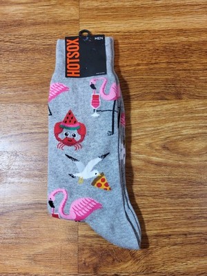 NWT Hot Sox Mens Crab Seagull Flamingo Socks