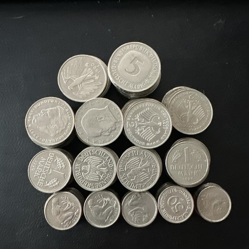 Face Value Lot of Old German DM 237.79 Deutsche Marks Vintage World ...