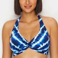 Tommy Bahama Tidestripe underwire Halter Bikini Top - Small - New
