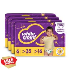 White Cloud Size 6 diapers 84ct