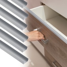 6pcs 18" Cabinet Edge Protectors for 13/16" Kitchen Cabinets Frame Matt Silver