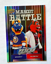 2025-26 UD MVP Hockey Mascot Battle Sparky/NJ Devil.