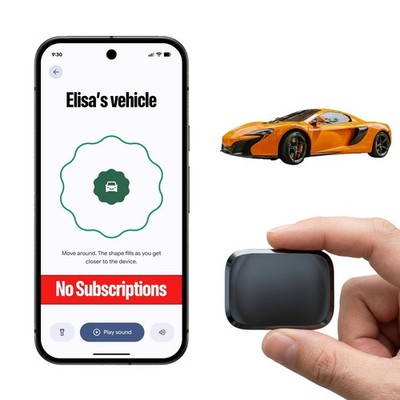 XJQX GPS Tracker for Vehicles - Hidden Car Tracking Device Universal, Black