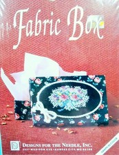 Vtg 1992 Designs for the Needle "Fabric Box" Cross Stitch Kit, 3.5" X 5" Craft