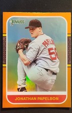 2021 Panini Donruss - Retro 1987 Jonathan Papelbon #243 Holo Orange Red Sox 