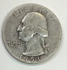 1953 Washington Quarter - Free Shipping