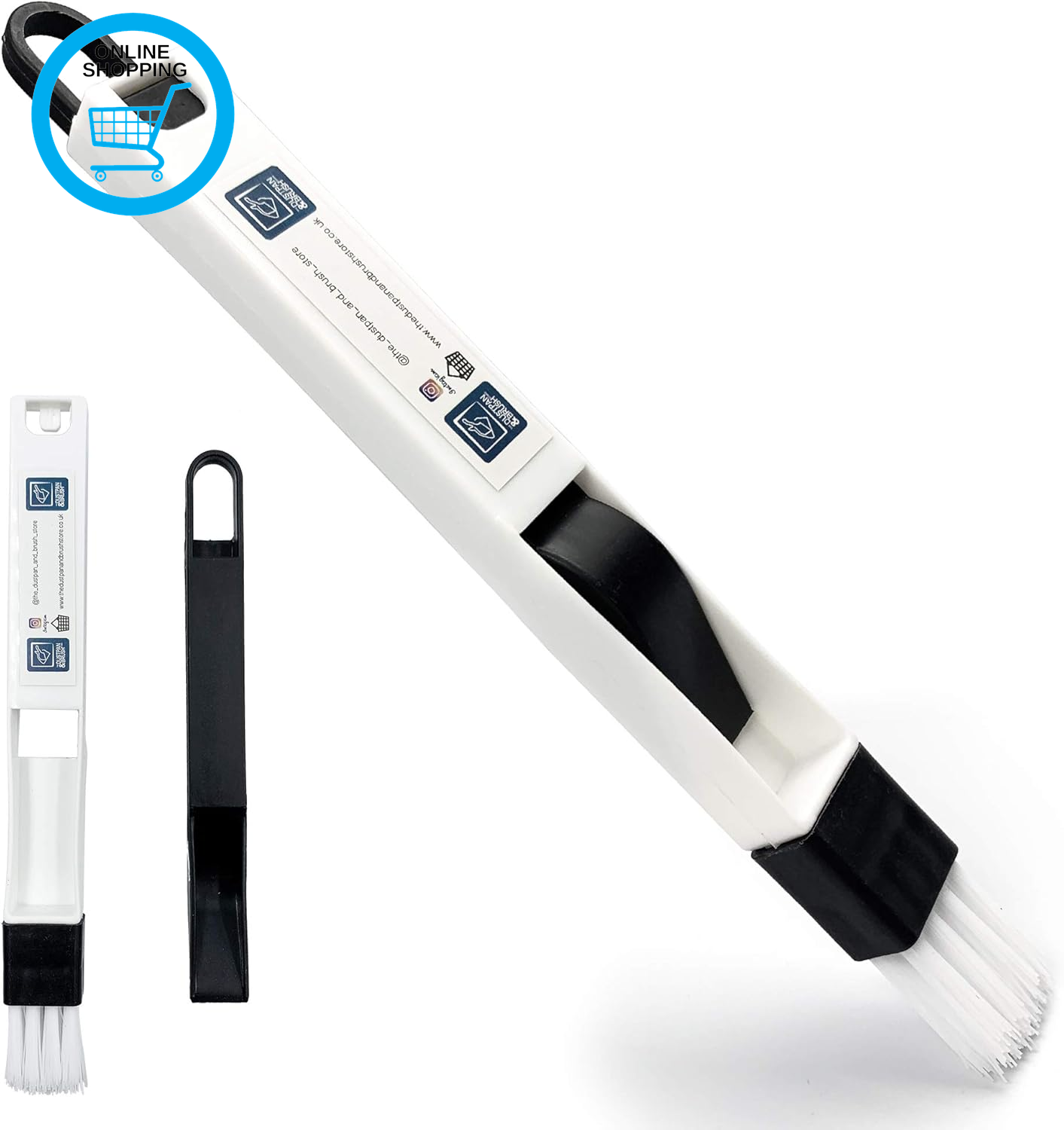 2 in 1 Window Gap Slot Cleaning Small Household Dustpan and Brush Easily Clean V