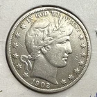 1902-S BARBER HALF DOLLAR VF VERY FINE Details 50C SILVER COIN