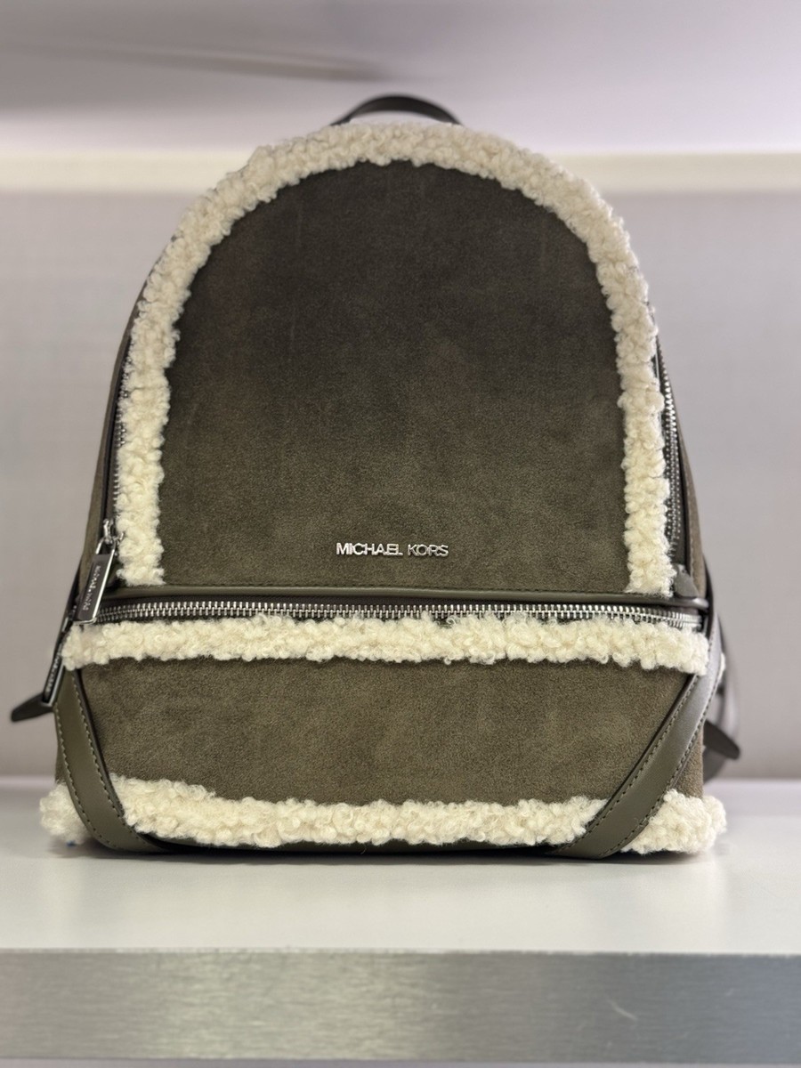 Michael Kors Rhea Medium Backpack Lady Leather Suede Faux  display picture 2