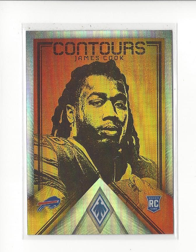 2022 Panini Phoenix Contours (Prizm) #19 James Cook RC Rookie Bills