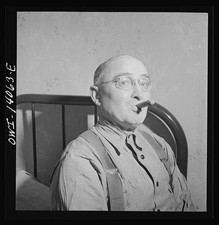 John Johnson 1943 Chicago and Northwestern Railroad Freight Engineer Portrait