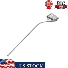 Galvanized Steel and Aluminum Sand Flea Rake Catches Bait for Fishing 10"Basket