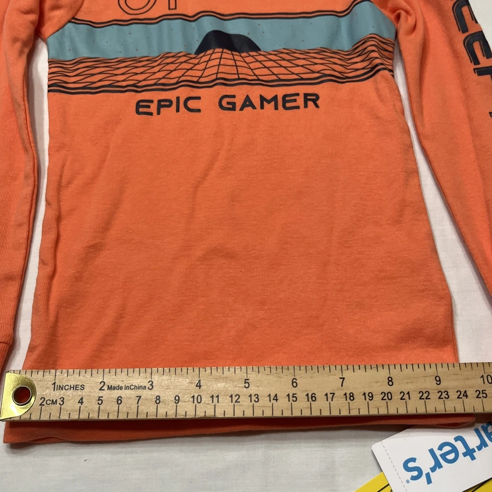 Carters Boys 2pc Epic Gamer Outfit Longsleeve With Pants Size 4/4A Rd Descriptio - Image 4 of 4