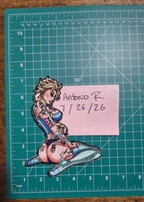 Rare Elsa Pinup Tatted Morale Patch Custom Made Disney Princess Patch