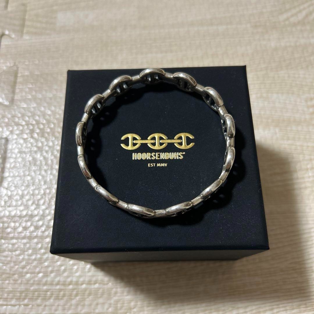 Hoorsenbuhs Tri-Link Silver Bangle 180mm 7.08