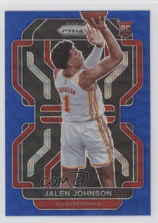 2021-22 Panini Prizm Blue Wave Prizm Jalen Johnson #305 Rookie RC 1ey4