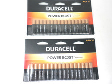 Two 16 Packs AAA Duracell Power Boost Alkaline Batteries 32 Total Expires 2036