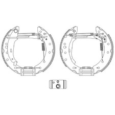 Bremsbackensatz hinten für Peugeot 206 2A/C SW 2E/K 206+ 2L | 24448795