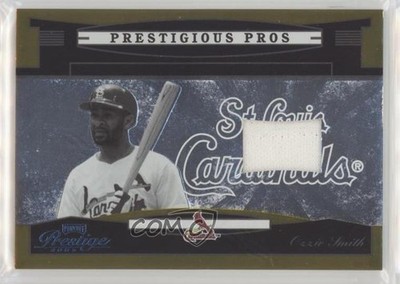 2005 Playoff Prestige Prestigious Pros Gold Jerseys 41/50 Ozzie Smith HOF 04br