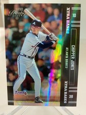 2005 Playoff Prestige 'X-tra Bases Black' Chipper Jones #110 serial'd 15/25 HOF