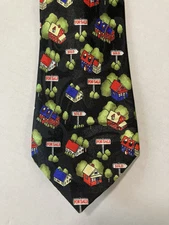 Steven Harris Men's Necktie Tie Polyester Homes Real Estate For Sale Sold 58"