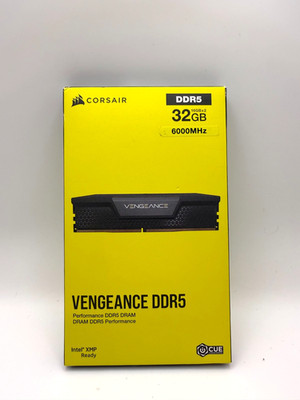 Corsair Vengeance DDR5 32GB (2x16GB) 6000MHz CL38 Intel XMP Ready RAM