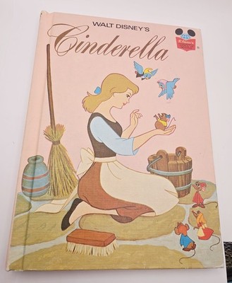 1974 Walt Disney s Cinderella Disney s Wonderful World Of Reading Hardcover Book