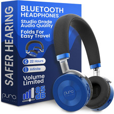 Juniorjam plus Volume-Limiting Wireless Bluetooth Headphones for Kids, Secure Au