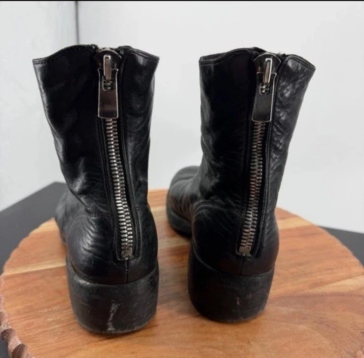 BOTAS GUIDI ICÓNICAS DE CUERO CON CREMALLERA TRASERA talla 38 US 8 negras Foto 4 de 4