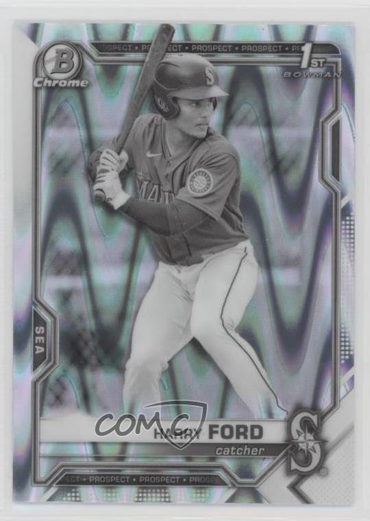 2021 Bowman Draft Chrome Black & White RayWave Refractor Harry Ford #BDC-1 4z8