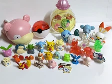 Pokemon Figure Set 32pcs Chibi Poke House Vintage Gashapon Candy Toys Japan