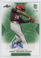 2021 Leaf Perfect Game National Showcase 3/10 Kerry Herndon-Brown Auto 13j1