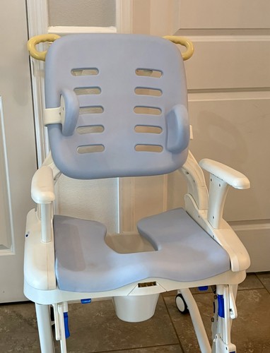 Rifton HTS Z130 Large Mobile Shower Chair for Special Needs 250lbs Weight Cap