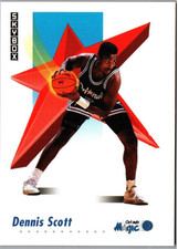 1991 SkyBox Dennis Scott #205 Orlando Magic NBA Basketball Rookie Card NM. rookie card picture