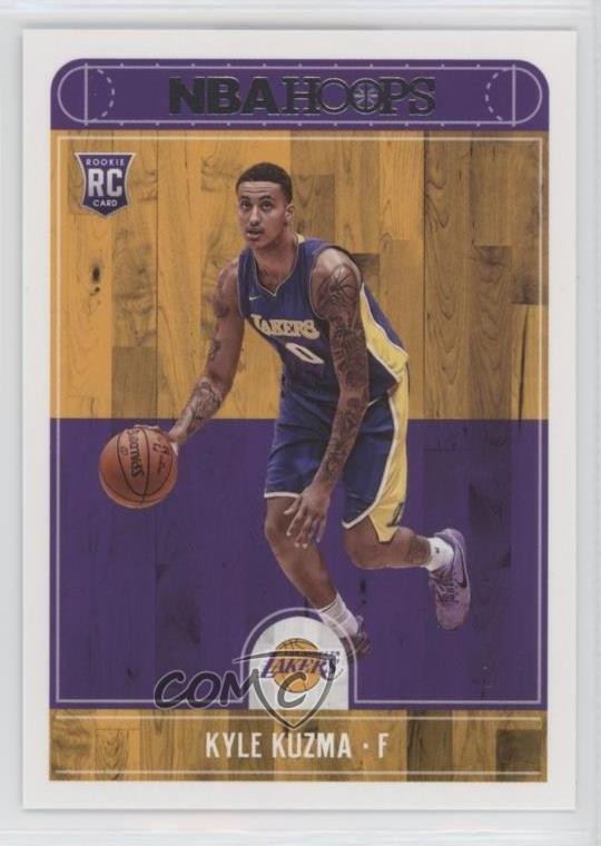 2017-18 Panini NBA Hoops Red Back Kyle Kuzma #277 0nr3