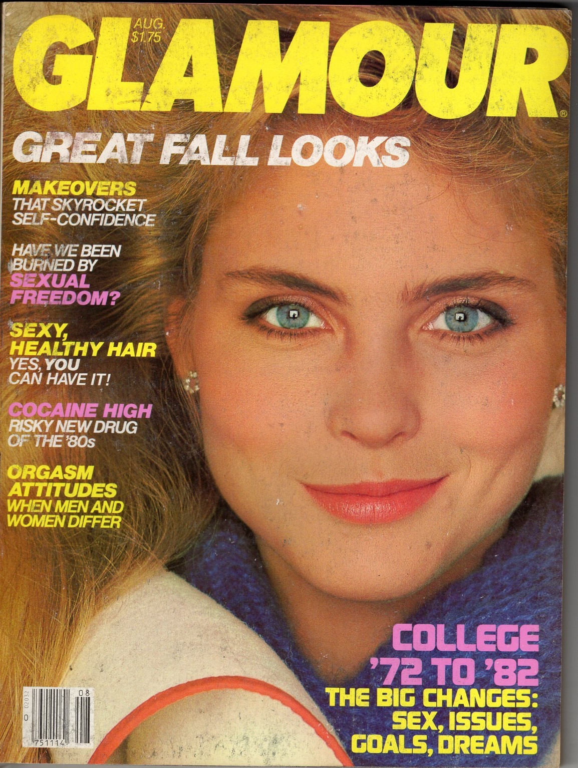 Glamour Fashion Magazine 1982 August Kim Alexis Great Fall Looks