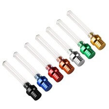 7 pcs Motorcycle Breather Hose Gas Fuel Tank Cap Vent, Fits Pit Transparent