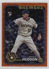 2024 Topps Update Orange Crackle Foilboard 162/299 Bryan Hudson #US105 13c5