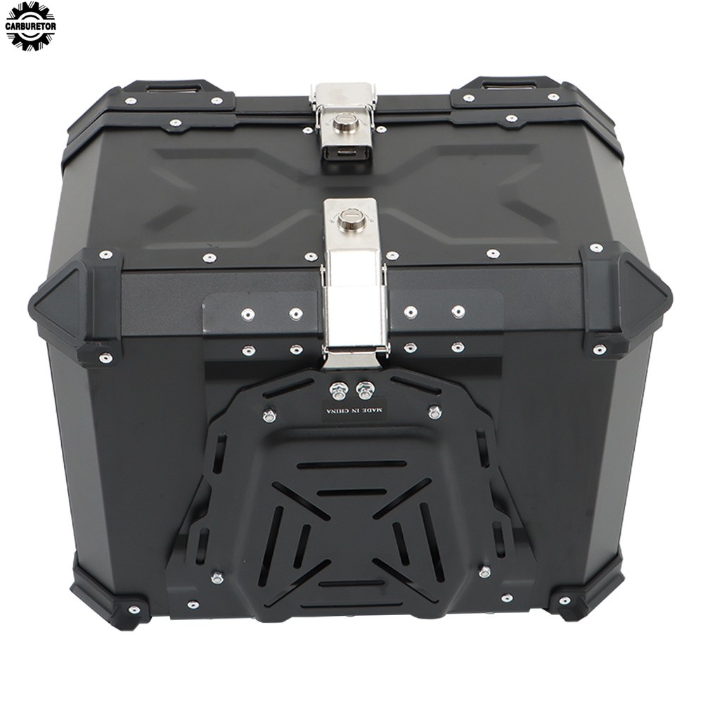 55L Motorcycle Top Case Tail Box Waterproof Luggage Scooter Trunk Storage New
