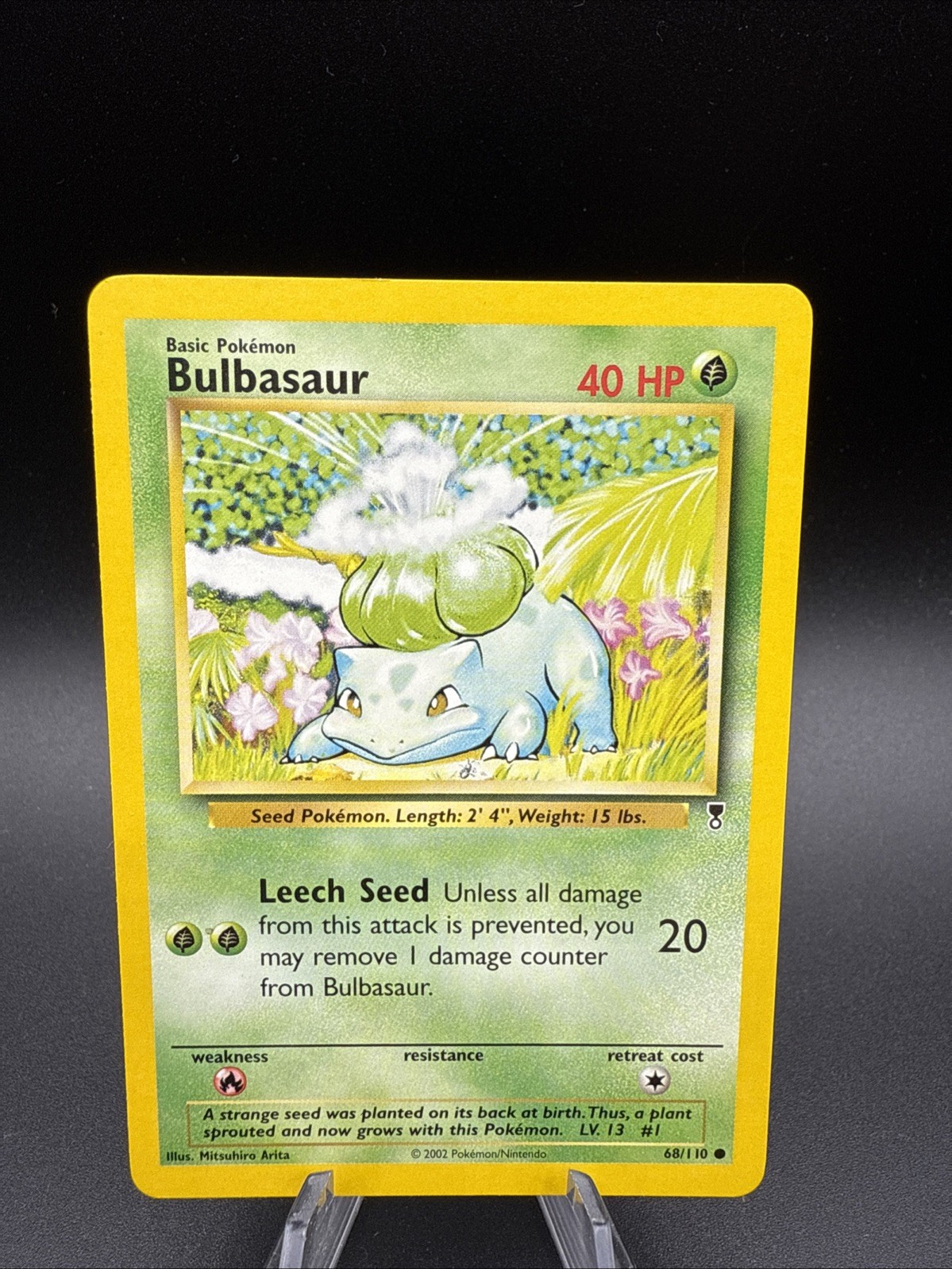 BULBASAUR 68/110 - NON-HOLO - Legendary Collection - VINTAG Pokemon Card - NM/LP