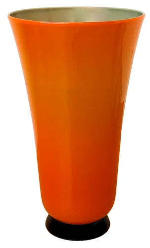 Venini Trenta Signed Murano Italy Italian Studio Art Glass Vase Vessel Vtg Mcm