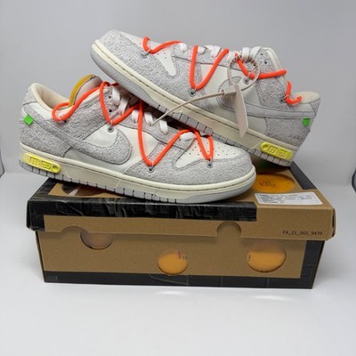 Size 13 - Nike Dunk Low Off-White Virgil Abloh 11 of 50 - New DJ0950-108