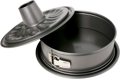 Springform mit zwei Böden   Birkmann   grau, Ø 26 cm rund, Karbonstahl, Marke