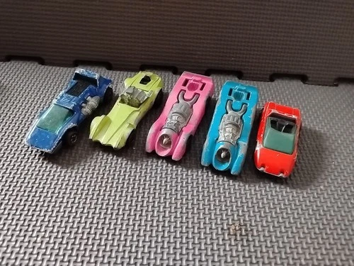 Hot Wheels Redline Enamel Lot Of 5, Double Header, 2 Jet Threats, Sand Witch